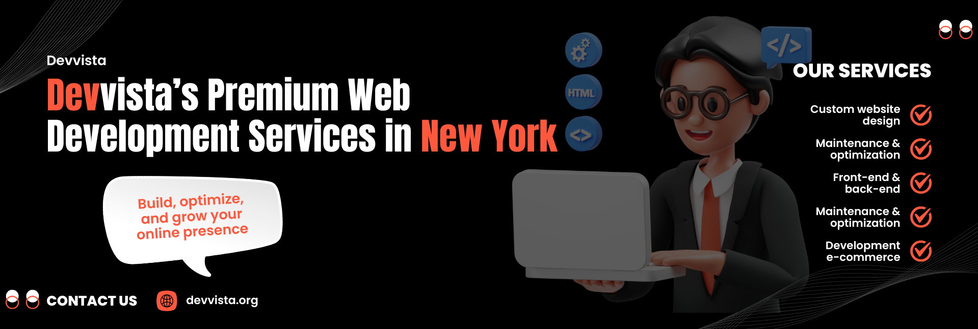 Devvista’s Premium Web Development Services in New York