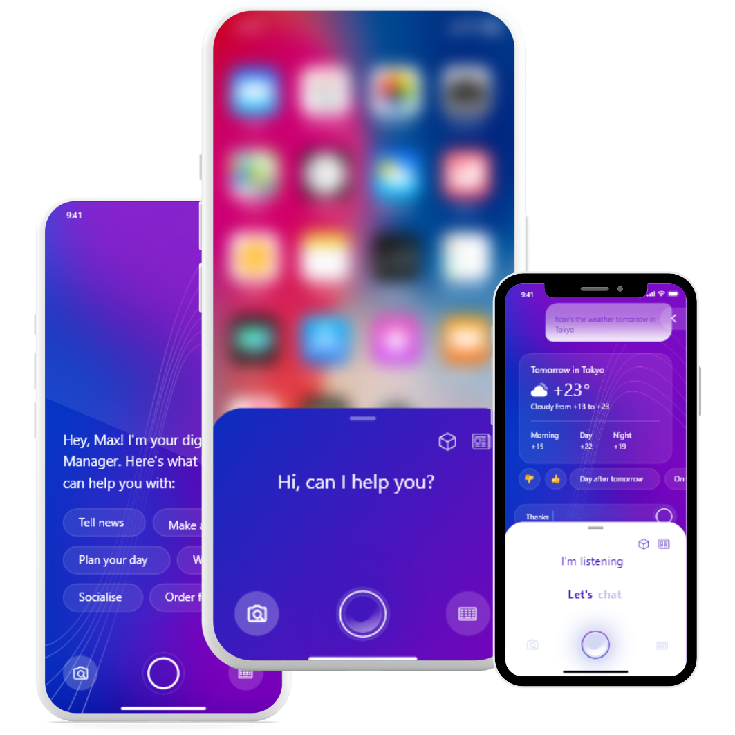 Portfolio project: Assistant, built with Flutter, located in USA