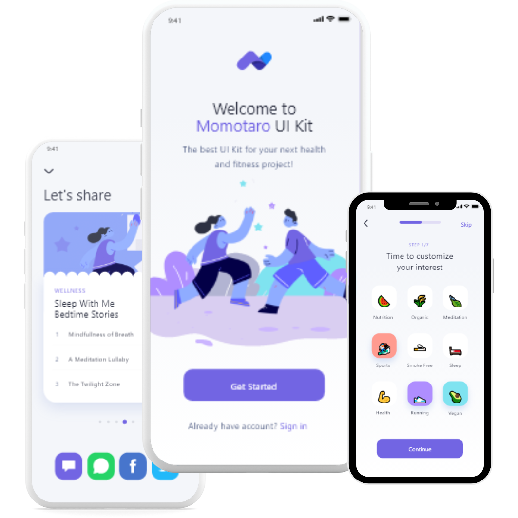 Portfolio project: Momotaro, built with React Native, located in USA