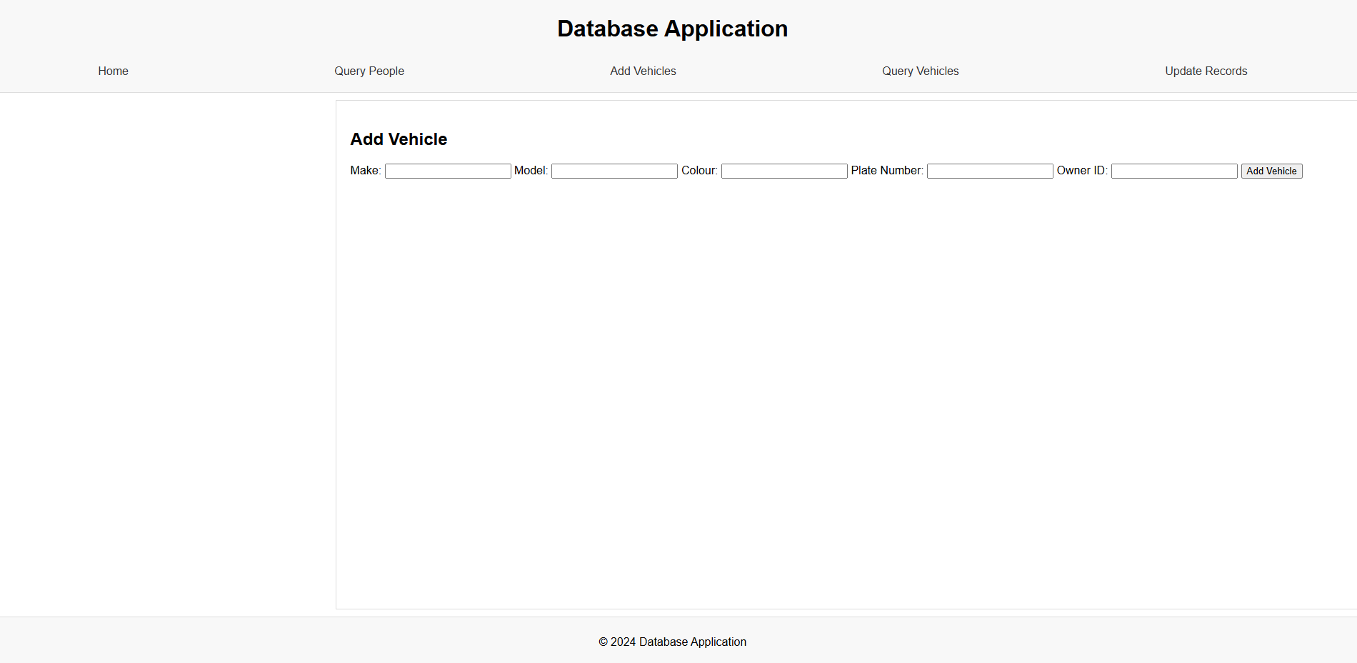 Vehicle Management Web Application